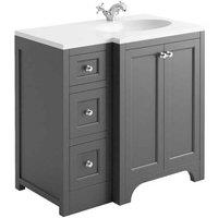 Harrogate White 1210 x 530mm Countertop & Basin, White