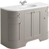 Harrogate Brunswick Dovetail Grey? Vanity Unit 600mm, Grey