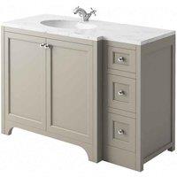 Harrogate Brunswick Dovetail Grey Vanity Unit? 900mm, Grey