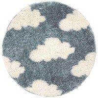 Snug Cloud Blue 100X100cm Rug, Blue