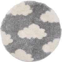 Snug Cloud Grey 100X100cm Rug, Grey