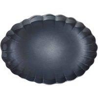 Mm Living Ceramic Scallop Serve Platter Grey, Multi