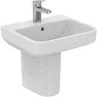 Ideal Standard I.life B 50Cm 1 Taphole Basin And Semi-pedestal Pack, White