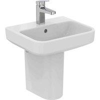 Ideal Standard I.life B 45Cm 1 Taphole Handrinse Basin And Semi-pedestal Pack, White
