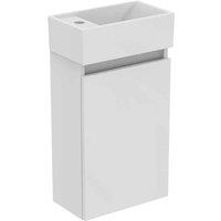 Ideal Standard Eurovit+ Washbasin Unit & Included Left Hand Basin 370mm - Gloss White, White