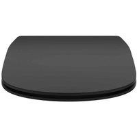 Ideal Standard Tesi Slow Close Slim Toilet Seat And Cover With Quick Release Silk Black