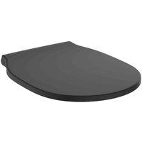 Ideal Standard Connect Air Slow Close Toilet Seat And Cover Slim With Quick Release Silk Black