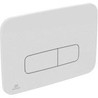 Ideal Standard Oleas M3 Mechanical Dual Flushplate White, White