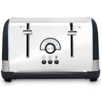 Morphy Richards Venture Retro Onyx 4 Slice Toaster, Black