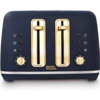 Morphy Richards Accents Navy 4 Slice Toaster, Blue