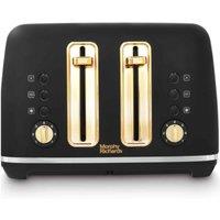 Morphy Richards Accents Black 4 Slice Toaster, Black