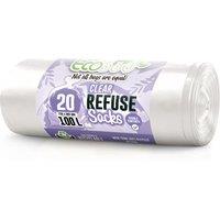EcoBag 20 Clear Recycling Refuse Sacks, Clear