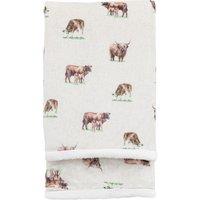 Crossland Grove Trento Cow Sherpa Fleece 1400X1700Mm