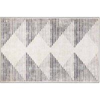 Hug Rug Eco-washable Chevron Charcoal 160X230, Grey