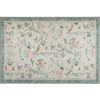 Hug Rug Eco-washable English Floral 185X275, Green