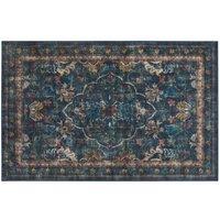 Hug Rug Eco-washable Midnight Paisley 185X275, Blue