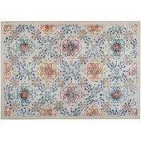 Hug Rug Eco-Washable Modern Damask 160x230, Blue