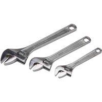 DRAPER Draper 3Pce Adjust Wrench Set, Silver