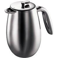 Bodum Columbia Stainless Steel Double Wall Coffee Maker 3 Cup 0.35L - Silver, Silver