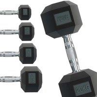 Body Revolution Hex Dumbbells 2Kg Pair, Black