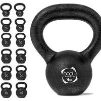 Body Revolution Cast Iron Kettlebells 4Kg, Black