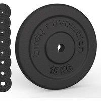 Body Revolution Cast Iron Weight Plates 2 X 0.5Kg, Black
