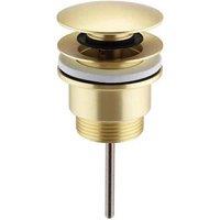 Aquarius Ft Series Universal Click Clack Basin Waste In Brushed Brass, Gold