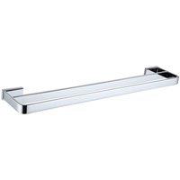 Aquarius Ft Series Double Towel Bar 600Mm In Chrome, Silver