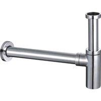 Aquarius Ft Series Modern Basin Bottle Trap In Chrome, Silver