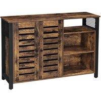 Vasagle Sideboard With 2 Doors rustic Brown And Black