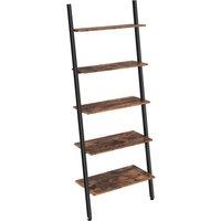 Vasagle 5-tier Bookshelf Rack rustic Brown and Black