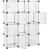 Songmics 12-cube Storage Organiser White