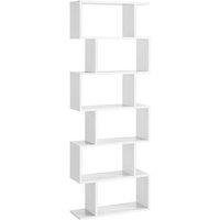 Vasagle 6-tier Bookshelf White, White