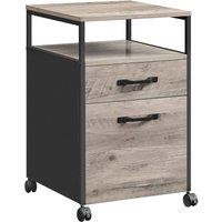 Vasagle File Cabinet With 2 Drawers Greige And Black