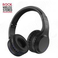Rock Rock On-ear Bluetooth Headphones Black, Black