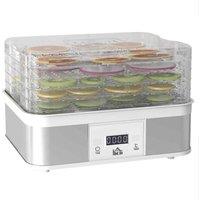 HOMCOM 5 Tier Food Dehydrator, 245W For Drying Fruit, Meat, Vegetable, White, White