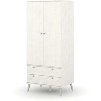 Core Products Augusta Curve 2 Door 2 Drawer Wardrobe, White