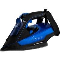 Hamilton Beach 3000W Steam Iron Black & Blue, Black