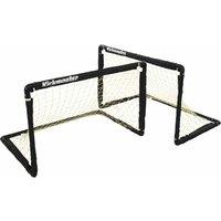Kickmaster One On One Folding Goal Set, Black