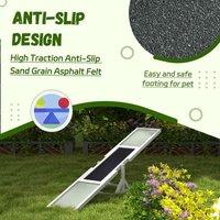 PawHut Wooden Pet Seesaw For Big Dogs With Anti-slip Surface, White, White