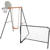 Hedstrom Triton Multiplay Swing, Goal and Basket Ball Hoop Set, Blue