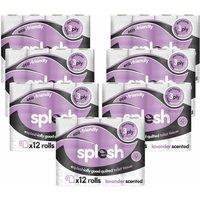 Splesh By Cusheen Quilted Lavender Fragrance 3 Ply Toilet Tissue Paper 84 Rolls, White
