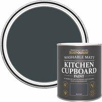 Rust-oleum Ro Kitchen Cupboard Paint Black Sand Matt 750Ml, Black