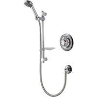 Aqualisa Colt Concealed Mixer Shower With Adjustable Head, Silver