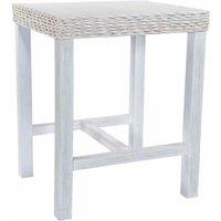 FW Style Maya Rattan Bar Table - Whitewash, White