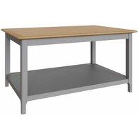FW Style Taberno Solid Oak Coffee Table Dove Grey, Grey