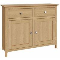 FW Style Taberno Solid Oak Sideboard Natural, Brown