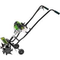 Draper Petrol Tiller And Cultivator 320Mm 42.7Cc 3Hp, Green