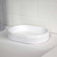 Showerdrape Chantilly White Collection Soap Dish