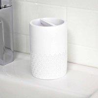 Showerdrape Chantilly White Collection Toothbrush Holder